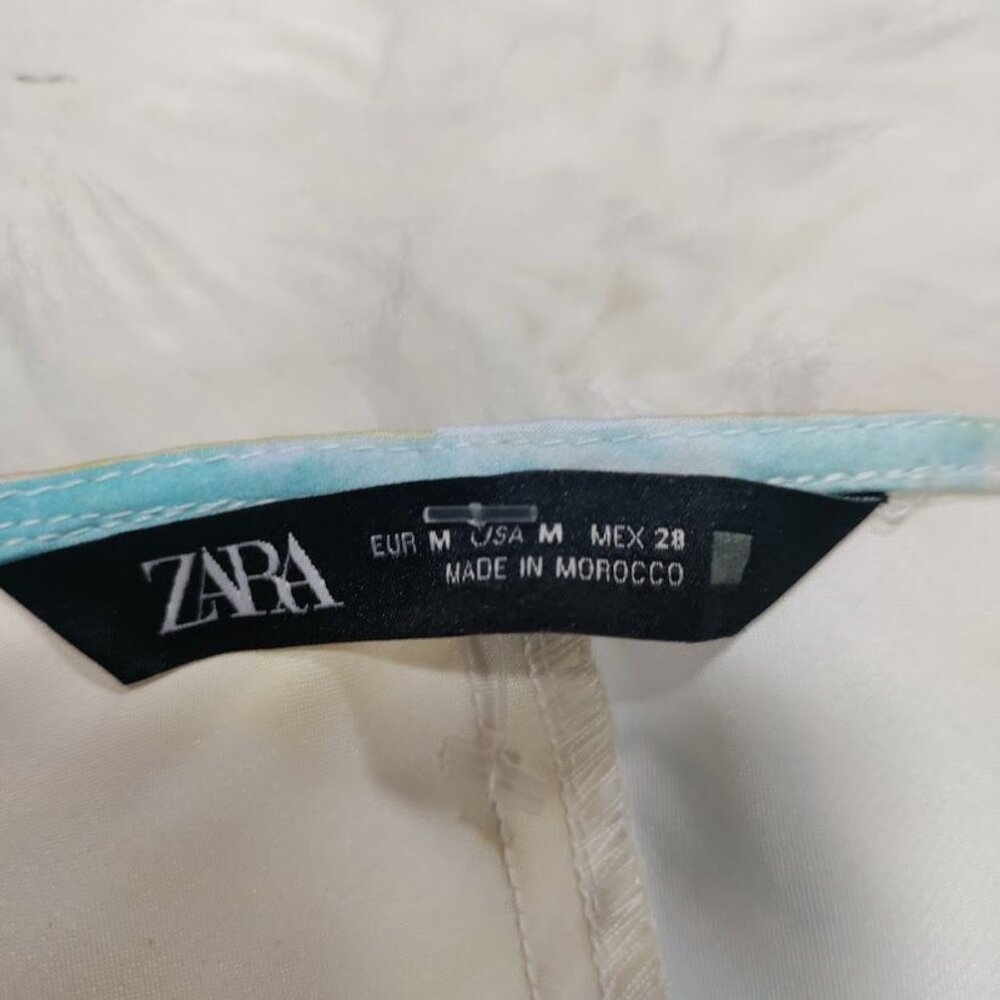Zara Satin Spaghetti Strapped Twee Festival Retro 90's 2000's Style Top M - Picture 4 of 8